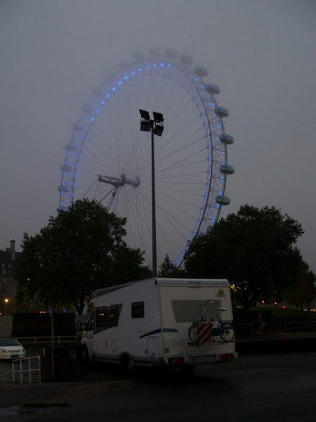 De motorhome em Londres - London Eye
